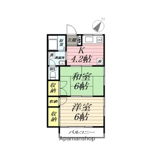 フォレット南【2階】の間取り