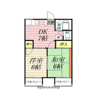 フォーブル南林間Ⅰ【2階】の間取り