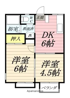エステートピア鎌倉【2階】の間取り
