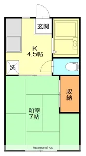 内藤ハイツ【2階】の間取り