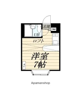 リファレンス愛甲石田(旧ベルピア愛甲石田)【1階】の間取り