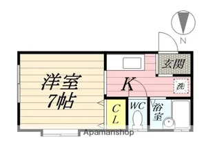 エステート田中【1階】の間取り
