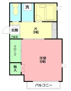 カセータ湘南【1階】の間取り