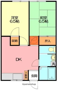 スカイコーポラス【1階】の間取り