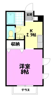 CASA DE LA COSTA【1階】の間取り