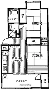 アパートメント大貫【1階】の間取り
