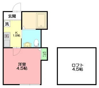 ベイルーム鎌倉山崎【1階】の間取り