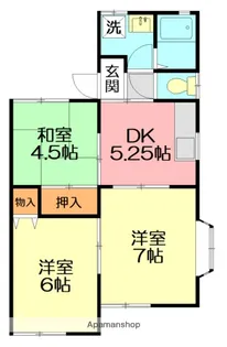 ヴィラ石原G棟【2階】の間取り