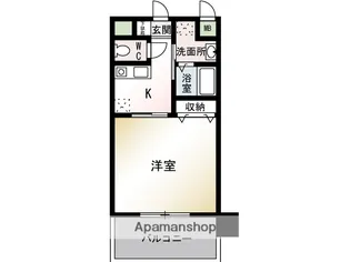 レザンヴェルジェ【103号室】の間取り