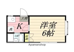 コーポラスクレイン【1階】の間取り