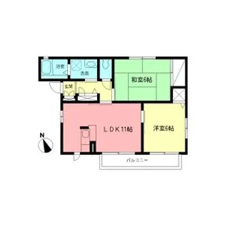 アルテールⅡ【201号室】の間取り