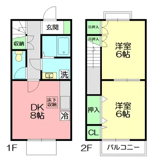DUPLEX SHINZO II【102号室】の間取り