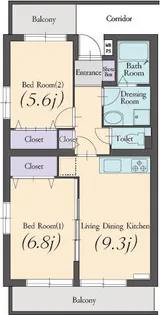 ブリーズヒル【2階】の間取り
