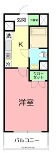 クロスピア山王【4階】の間取り