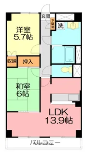 パークロイヤルヒルズ【5階】の間取り