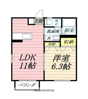 マノワール【1階】の間取り