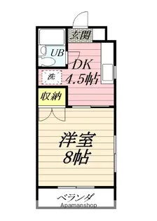 第三伸和コーポ【3階】の間取り