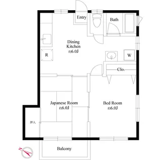 メゾン椎の実【2階】の間取り