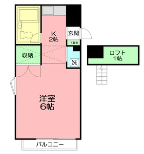 フローラルコートⅡ【2階】の間取り