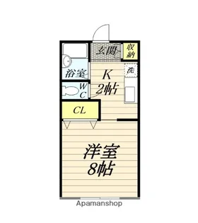 カルミア【102号室】の間取り