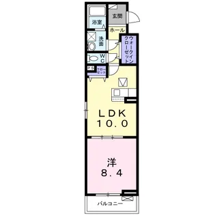 AYASEPARKFRONT【1階】の間取り