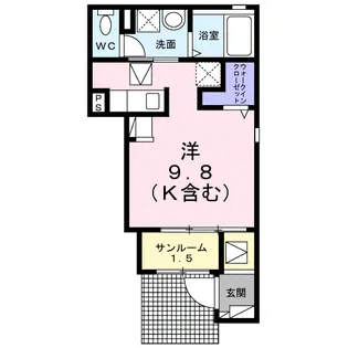 モアナ サーフ【1階】の間取り