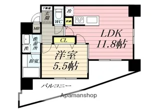 HL藤沢【5階】の間取り