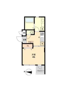 シャトーライフ平塚Ⅱ【4階】の間取り