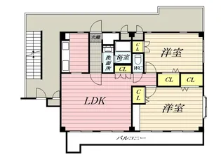 栗田ビル【2階】の間取り