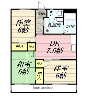 エトワール湘南【4階】の間取り