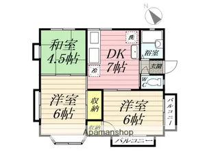 トリコロール鵠洋【2階】の間取り