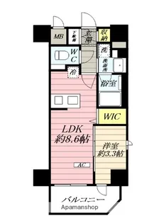 ソルティア藤沢鵠沼【2階】の間取り