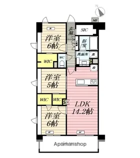 パレステージ藤沢Ⅱ【2階】の間取り
