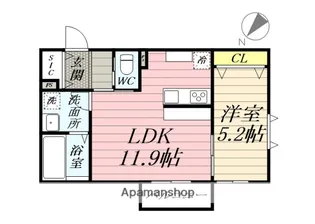 ブランメゾンB【3階】の間取り