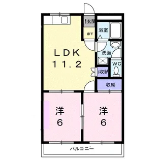 サンセリーテ桜森【3階】の間取り