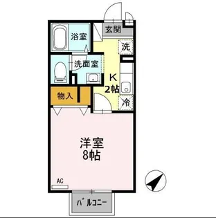 アネックス Ⅰ【2階】の間取り