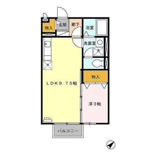 モナリエ飯泉【2階】の間取り
