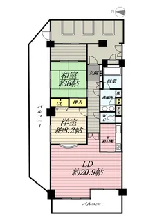 ライオンズヒルズ鎌倉山【1階】の間取り