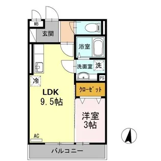 セントラル【3階】の間取り