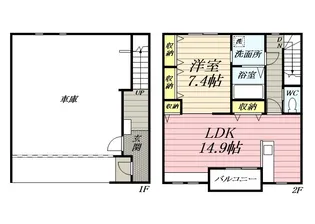 パンプキン湘南【1階】の間取り
