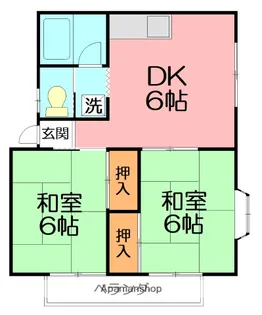 ヨーハイツ【2階】の間取り
