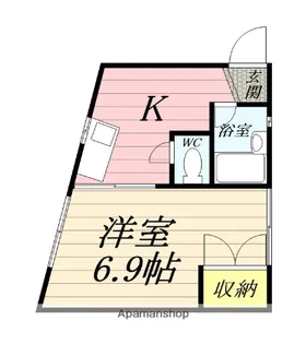 コーポ・オンザピーク【1階】の間取り