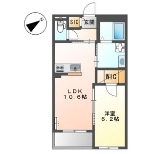 N’ S ARK(エヌズアーク)【3階】の間取り