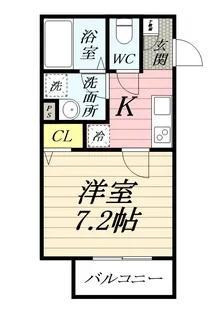 1Kの間取り画像