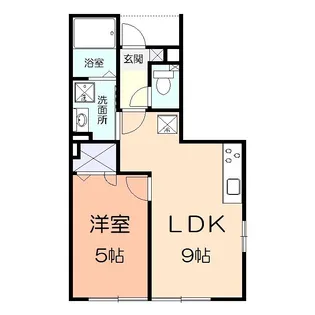 アール湘南【1階】の間取り