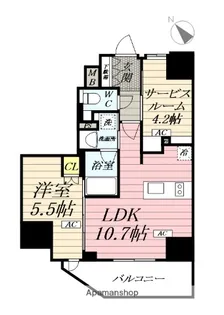 デュオステージ藤沢【8階】の間取り