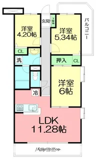 ラムズ湘南西海岸【2階】の間取り