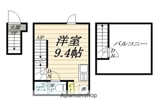 晴風と川の音のLUMINOUS【2階】の間取り