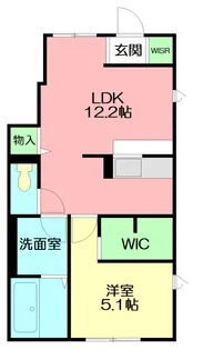 バレミックス辻堂【1階】の間取り