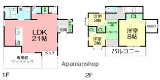 神奈川県藤沢市辻堂元町1丁目【一戸建】の間取り